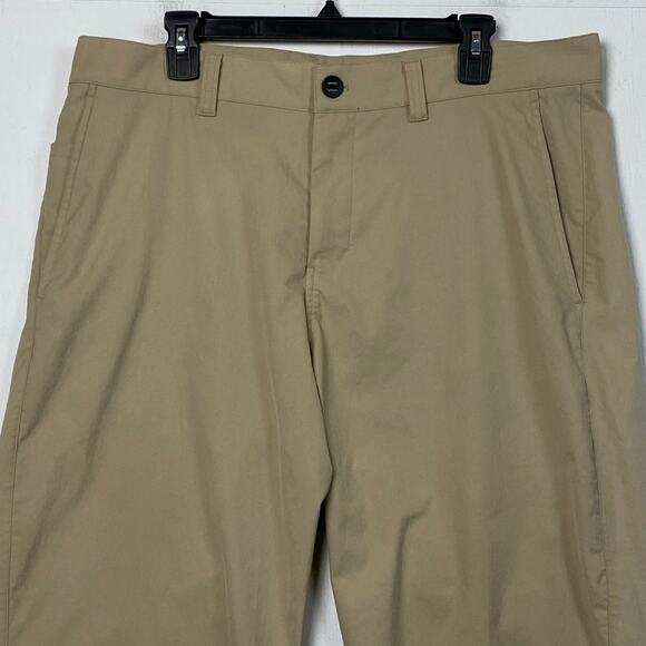 Lululemon ABC Slim-Fit 5 Pocket Pant Warpstreme Men's 36x27 Khaki Tan M5AN1S - Picture 2 of 9